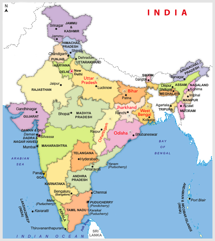 india map